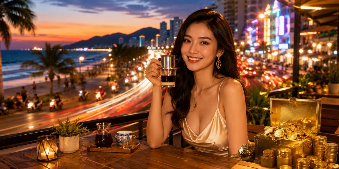 Người dùng tại Đà Nẵng nạp tiền và nhận bonus trên điện thoại tại quán cà phê