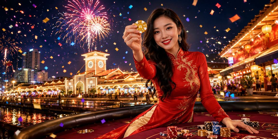 Người chơi baccarat trực tuyến tại TP.HCM với trang phục áo dài truyền thống