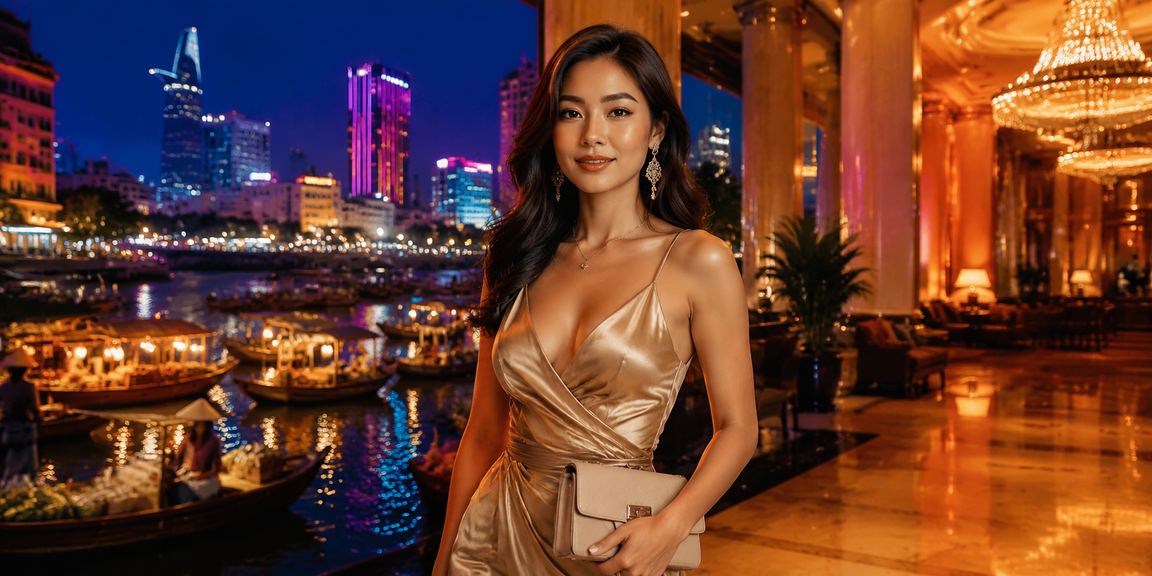 Người dùng TP.HCM theo dõi cá cược thể thao với ánh đèn neon về đêm